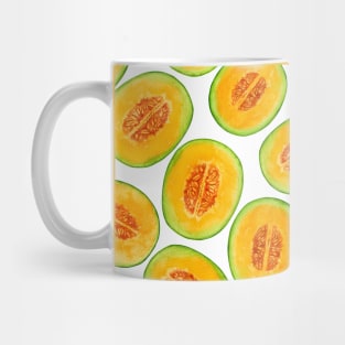 Melon slices watercolor pattern Mug